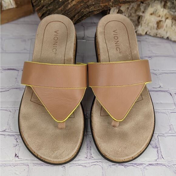 Vionic Jillian Toe Post Platform Sandal Flip Flops - Picture 2 of 9